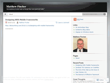 Tablet Screenshot of matthewfincher.wordpress.com