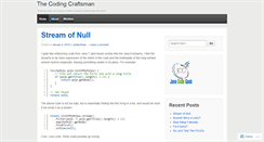 Desktop Screenshot of codingcraftsman.wordpress.com