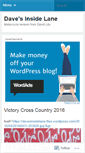 Mobile Screenshot of davesinsidelane.wordpress.com