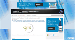 Desktop Screenshot of noticiasdatvbrasil.wordpress.com