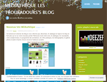 Tablet Screenshot of mediathequelestroubadours.wordpress.com