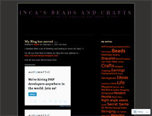 Tablet Screenshot of beadinca.wordpress.com