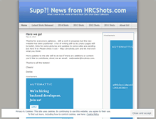 Tablet Screenshot of hrcshots.wordpress.com