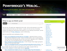 Tablet Screenshot of pennybridged.wordpress.com