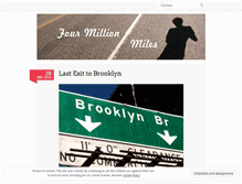 Tablet Screenshot of fourmillionmiles.wordpress.com