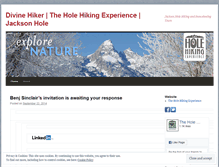 Tablet Screenshot of divinehiker.wordpress.com