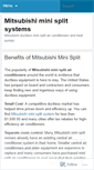 Mobile Screenshot of mitsubishiminisplit.wordpress.com