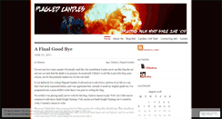 Desktop Screenshot of plaguedcandles.wordpress.com