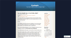 Desktop Screenshot of cyclopic.wordpress.com