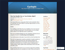 Tablet Screenshot of cyclopic.wordpress.com