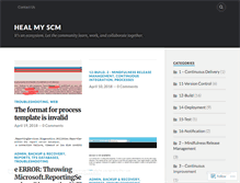 Tablet Screenshot of healmyscm.wordpress.com