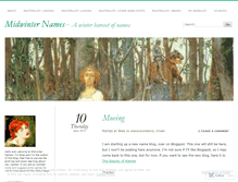 Tablet Screenshot of midwinternames.wordpress.com