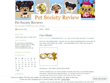 Tablet Screenshot of petsocietyreview.wordpress.com