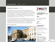 Tablet Screenshot of convincemedc.wordpress.com