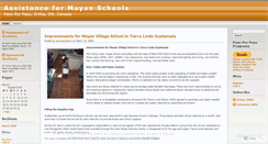 Desktop Screenshot of mayanschool.wordpress.com