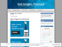 Tablet Screenshot of godmorgenfinnmark.wordpress.com