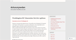 Desktop Screenshot of dcluxurysedan.wordpress.com