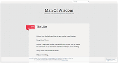 Desktop Screenshot of manofwisdom.wordpress.com