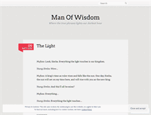 Tablet Screenshot of manofwisdom.wordpress.com