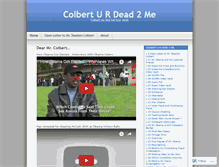 Tablet Screenshot of colberturdead2me.wordpress.com