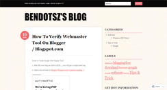 Desktop Screenshot of bendotsz.wordpress.com