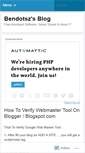 Mobile Screenshot of bendotsz.wordpress.com