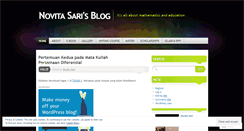 Desktop Screenshot of mathnovit.wordpress.com