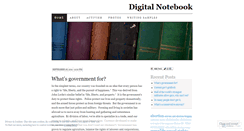 Desktop Screenshot of digitalnotebook.wordpress.com