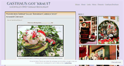 Desktop Screenshot of gasthaus.wordpress.com