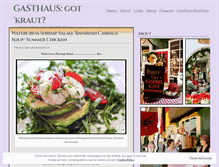 Tablet Screenshot of gasthaus.wordpress.com