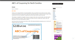 Desktop Screenshot of couponingnc.wordpress.com