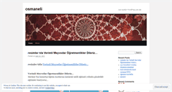 Desktop Screenshot of osmaneli.wordpress.com