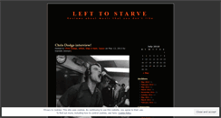 Desktop Screenshot of lefttostarve.wordpress.com