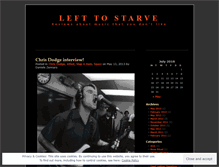 Tablet Screenshot of lefttostarve.wordpress.com