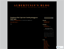 Tablet Screenshot of albertus19.wordpress.com