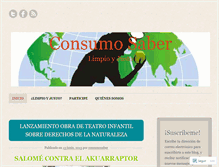Tablet Screenshot of consumosaber.wordpress.com