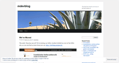 Desktop Screenshot of mdevblog.wordpress.com