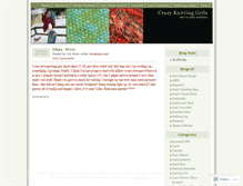 Tablet Screenshot of crazyknittinggirls.wordpress.com