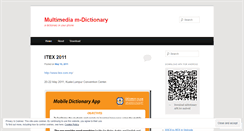 Desktop Screenshot of mdictionary.wordpress.com