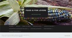 Desktop Screenshot of foodisforlovers.wordpress.com