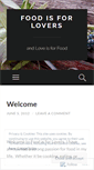 Mobile Screenshot of foodisforlovers.wordpress.com