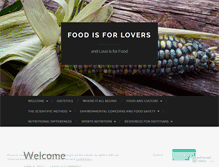 Tablet Screenshot of foodisforlovers.wordpress.com