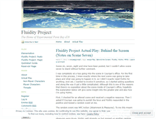 Tablet Screenshot of fluidityproject.wordpress.com