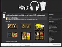 Tablet Screenshot of foosic.wordpress.com