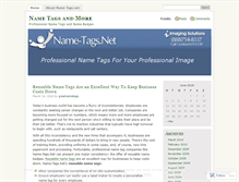Tablet Screenshot of greatnametags.wordpress.com