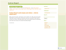 Tablet Screenshot of andreabogart.wordpress.com