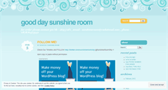 Desktop Screenshot of gooddaysunshineroom.wordpress.com