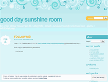 Tablet Screenshot of gooddaysunshineroom.wordpress.com