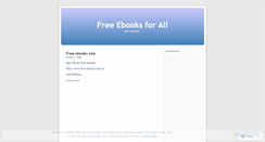 Desktop Screenshot of ebooks4all.wordpress.com