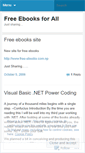 Mobile Screenshot of ebooks4all.wordpress.com